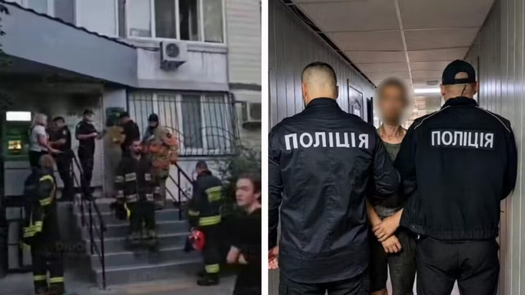Дніпровський вандал: банк згорів, сліди ведуть до підпалювача.