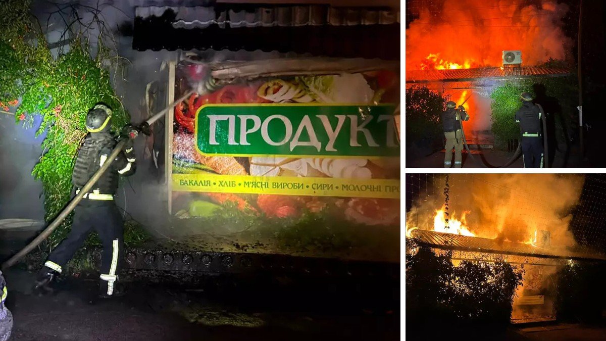 Нічний вогонь у Дніпрі: дах та крамниця згоріли дотла.