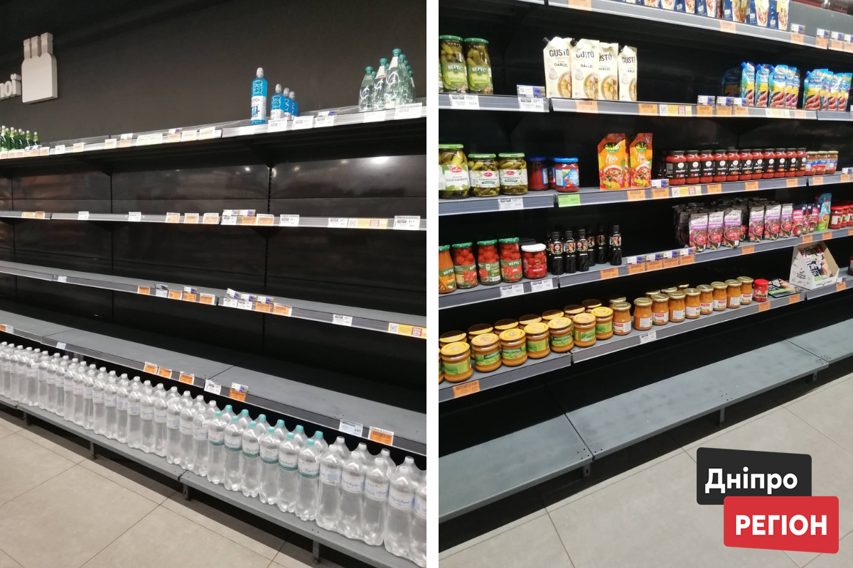 “Запасів вистачить”: Олександр Ганжа про порожні полиці в магазинах Дніпропетровщини.