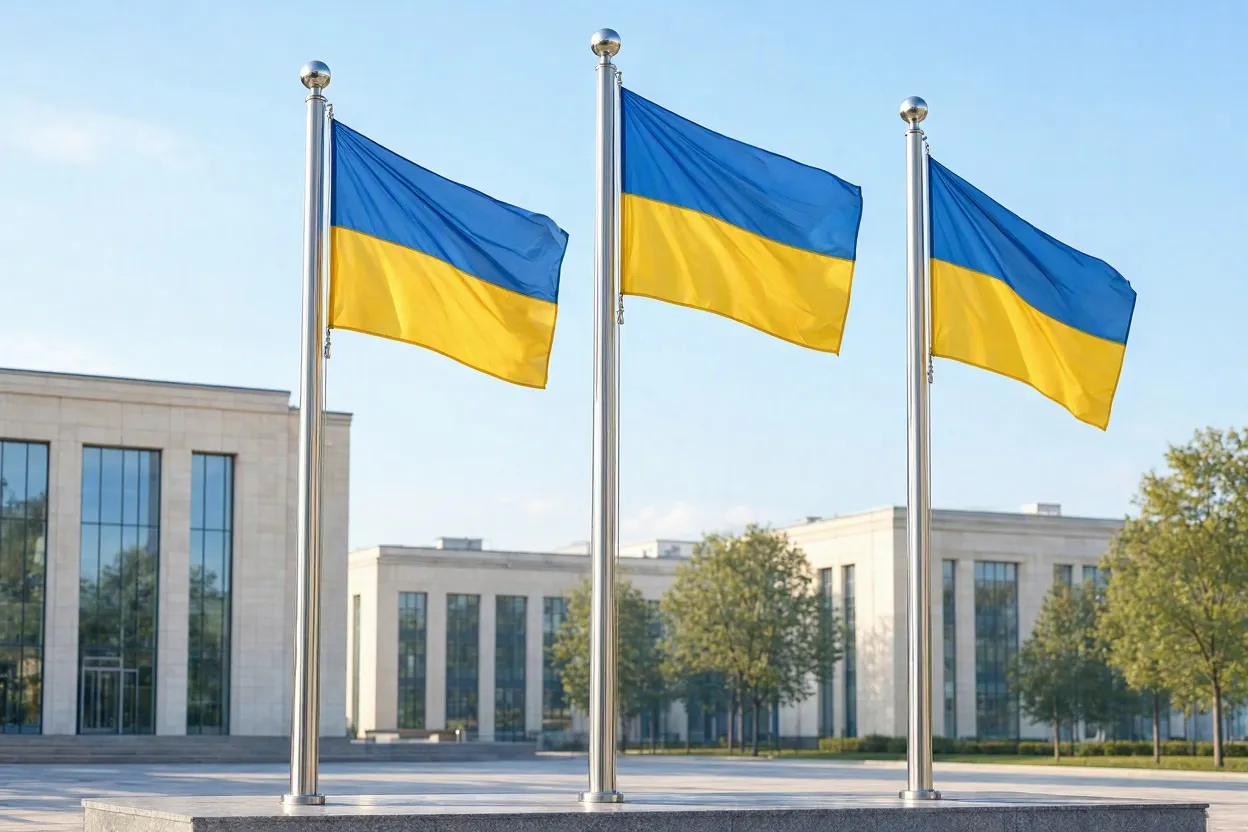 флагштоки з нержавійки просто неба