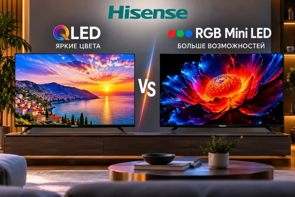 Как выбрать Hisense в 2026 году сравниваем QLED и RGB Mini LED